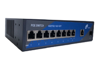 PoE Gigabit Ethernet SFP ไฟเบอร์สวิตช์ 8 พอร์ตสวิตช์ POE