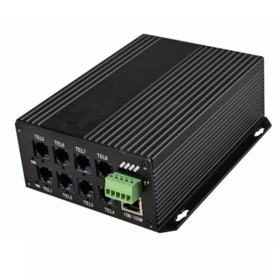 10/100M FC 20km Ethernet Media Converter พร้อมโทรศัพท์ 8ch 1ch Data RS232/485