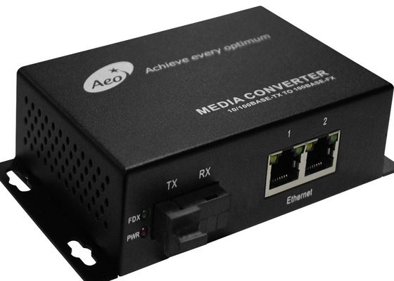 Gigabit Commercial Media Converter, SC Fiber เป็น Ethernet Converter