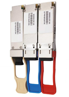 MTP / MPO-12 Ddm Vcsel SFP เครื่องรับส่งสัญญาณไฟเบอร์ QSFP28 850nm 100m