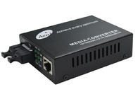 850nm 1310nm 2km ST Connector Ethernet Media Converter ไฟเบอร์คู่ 10/100 / 1000Mbps