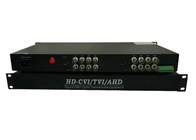 AHD / CVI / TVI 1080P 720P Fiber Video Transceiver วิดีโอ 16ch เป็นไฟเบอร์ RS485