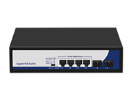 6-Port Gigabit PoE Switch พร้อม 4*พอร์ต Gigabit PoE + 2*พอร์ต Gigabit uplink SFP