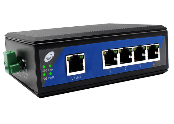 อุตสาหกรรม POE Ethernet Switch อุณหภูมิ -40-85 °C VLAN IPC 250M