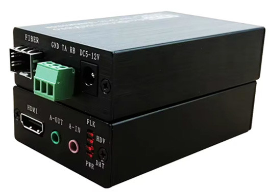1080P HDMI Fiber Converter Audio Bidirectional RS232 ผ่านไฟเบอร์ออปติก เอ็กซ์เทนเดอร์