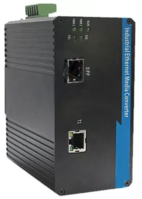สวิตช์ไฟเบอร์อุตสาหกรรม SFP 1 Port 100BASE SFP + 1 Port 10 / 100BASE-T