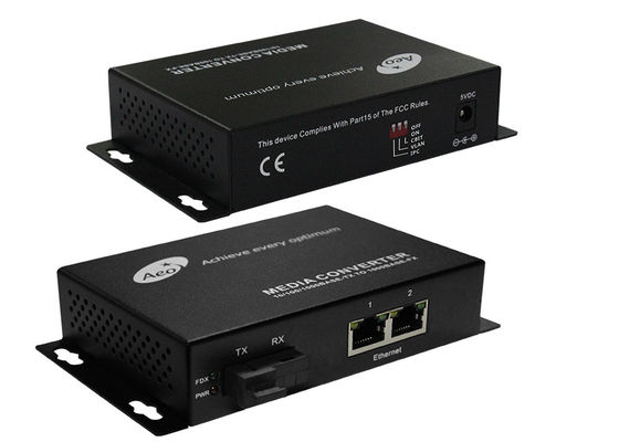 สองพอร์ตอีเธอร์เน็ตตัวแปลงสื่อเชิงพาณิชย์, โหมดไฟเบอร์ออปติก Media Converter Single