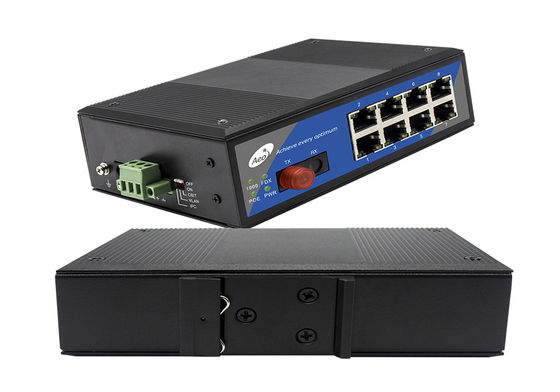 1 พอร์ตไฟเบอร์ไฟเบอร์สวิตช์ POE, IEEE 802.3af / ที่สวิตช์เครือข่าย POE 8 พอร์ต