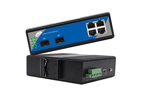 2 SFP 4 พอร์ต POE สวิตช์อีเธอร์เน็ตที่มีการจัดการ Cascading