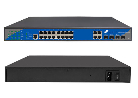 10/100 / 1000Mbps 16 พอร์ต POE Managed Switch