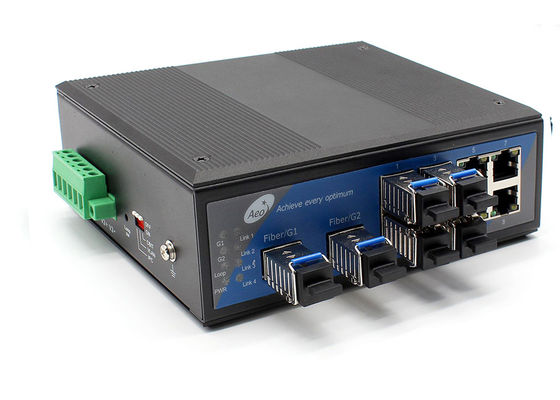 100km 10 Port Industrial Ethernet Media Converter