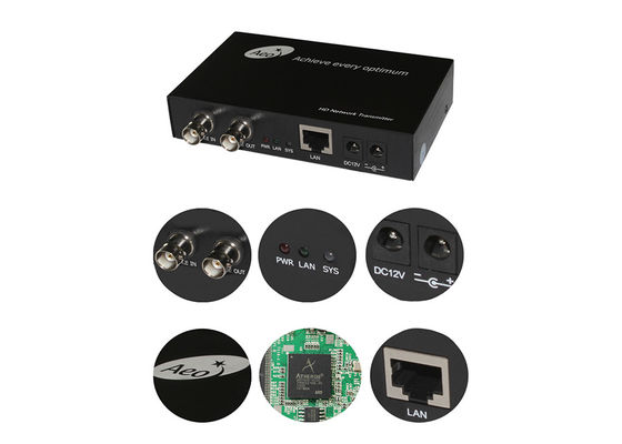 CE 10/100/1000M IP Ethernet Over Coaxial Converter เครื่องปรับเปลี่ยนอากาศ