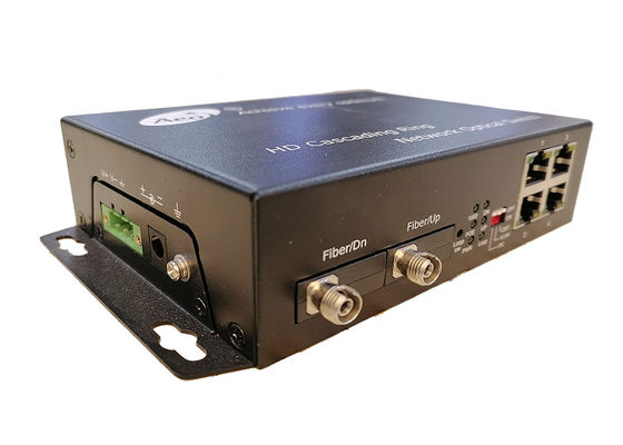Cascading Gigabit Ethernet POE Switch 4 POE Ethernet 2 พอร์ตออปติคอล