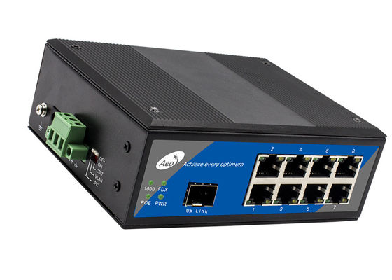 สวิตช์ Gigabit อุตสาหกรรม 8 พอร์ต