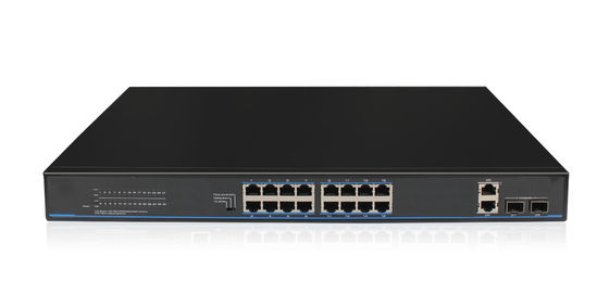 16 พอร์ต Gigabit PoE Switch 16 พอร์ต 10/100/1000M POE และ 2 พอร์ตคอมโบ Gigabit