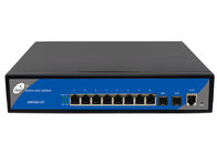 L2 Managed 8 พอร์ต POE Fiber Ethernet Switch 2 พอร์ต Gigabit SFP