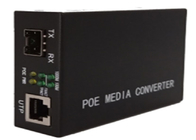 10/100/1000Mbps POE Media Converter 1 พอร์ตอีเธอร์เน็ต POE และ 1 พอร์ต SFP