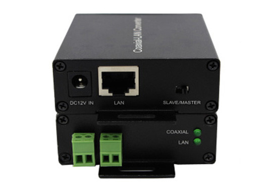 Coaxial-LAN Converter IP ผ่าน Coaxial Extender IP ผ่าน 2 สาย Coaxial/Twisted Pair Extender สําหรับกล้อง IP