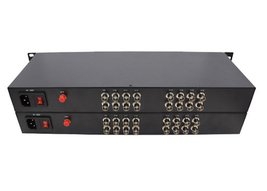 HD-AHD/CVI/TVI Coaxial Video Over Fiber Converter 16ch 1080P BNC Video พร้อมข้อมูล 485 บาท