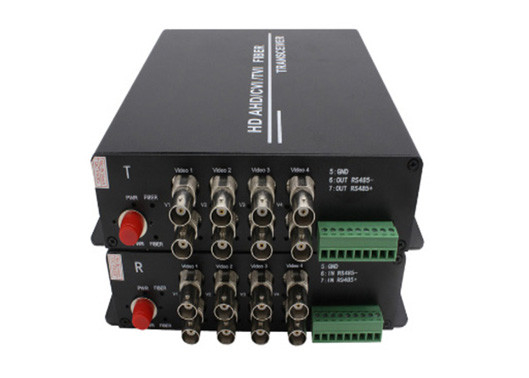 1080P AHD/CVI/TVI Video Fiber Converter 8ch 1080P BNC Video พร้อมข้อมูล 485 บาท