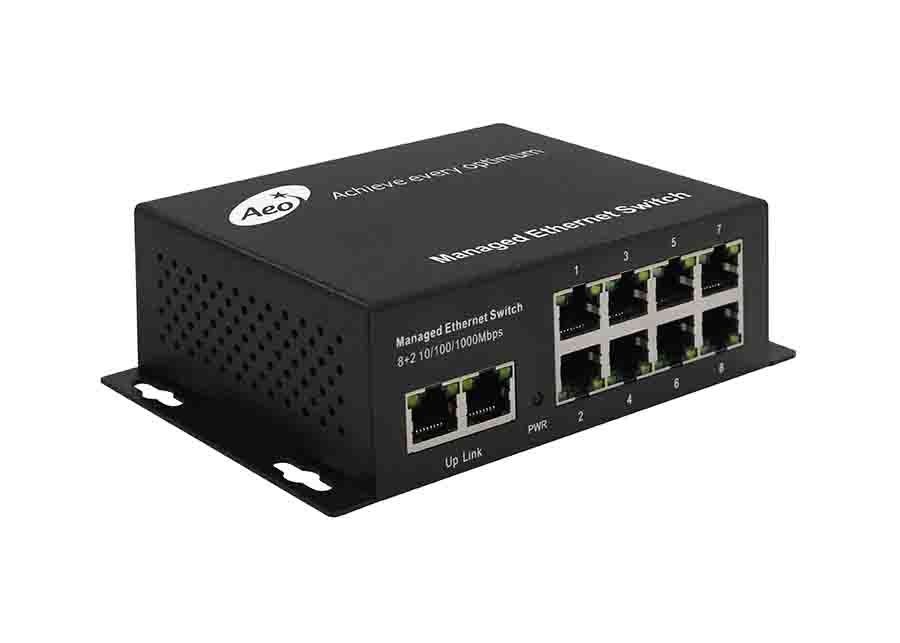 Gigabit 8 Port POE Ethernet Switch, 8 Port POE Switch พร้อม 2 Uplink