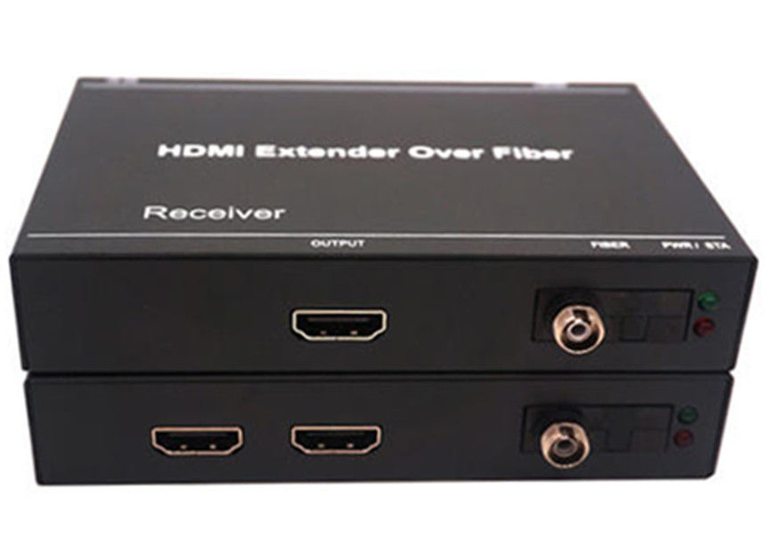 DC 5V 2A 3.4Gbps 4K HDMI Extender ผ่านสายไฟเบอร์ออปติก