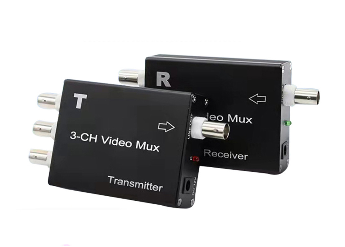 2 BNC Ports Digital Video Multiplexer 1Vp-P ระดับเอาต์พุตอินพุต RS485 Transmission